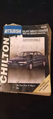 Repair Manual Chilton 50450 Mitsubishi Galant Mirage Diamante 1990-00 • $9.50