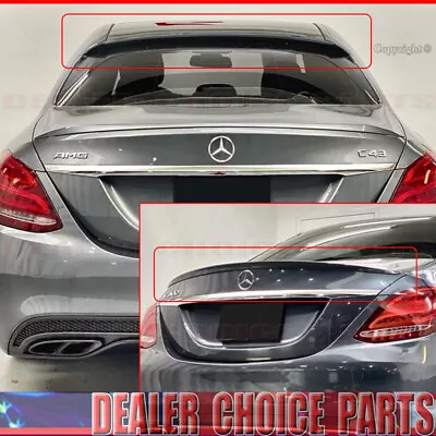 For Mercedes W205 C-Class 2015 2016-2020 2021 2022 Trunk+Roof Spoiler UNPAINTED • $97.80