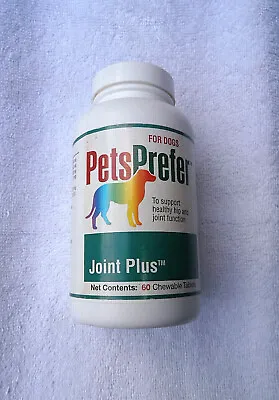 JOINT PLUS (Dogs) Glucosamine / Chondroitin / MSM (60) Chewable Tablets (New) • $12