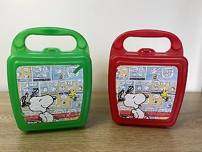 Whirley Drink Works! Vintage Snoopy Lunch Boxes/Cases X 2 • $18