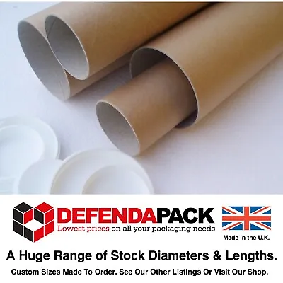£1.21 • Buy A4 A3 A2 A1 A0 2” – 50mm WIDE DIAMETER POSTING POSTAGE CARDBOARD POSTAL TUBES