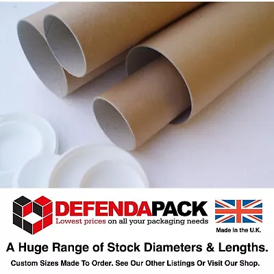 POSTAL TUBES A4 A3 A2 A1 A0 2  50mm WIDE DIAMETER CARDBOARD Mail POSTING POSTAGE • £1.21