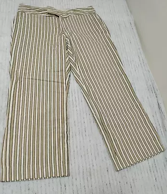 Gap Striped Crop Pants Capris 6 SP Vintage • $9.99