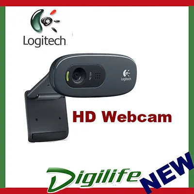 Logitech C270 720P HD Webcam USB With Build-in Microphone • $43.50