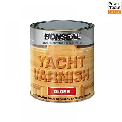 £26.17 • Buy Ronseal Exterior Yacht Varnish Gloss 1 Litre
