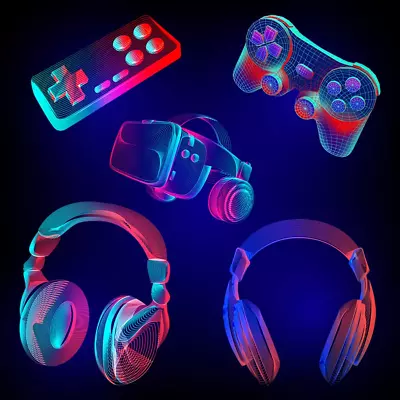3D Glow In The Dark Game Wall Decor Decal Boy Gamer Wall Stickers Video Game Con • $15.93