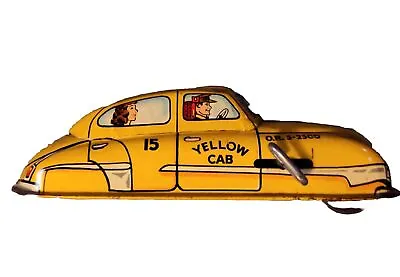 1940's MARX TIN FRICTION SKYVIEW YELLOW CAB-EXCELLENT CONDITION/DISPLAYS NICELY • $150