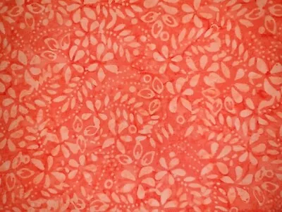 $6 • Buy Batik Cotton Quilting Craft Fabric Metre / Fat Long Quarter Grapefruit 8