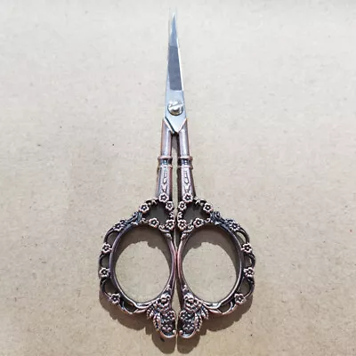 Durable Sewing Tool Vintage Style Plum Blossom Needlework Embroidery Scissor • $9.49