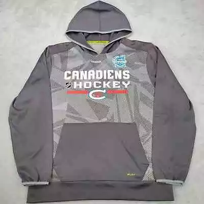 Montreal Canadians Sweater Men Medium Grey Hoodie Sweatshirt Center Ice Adult M* • $15