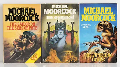 £30 • Buy MICHAEL MOORCOCK Elric Of Melnibone, Sailor On The Seas Of Fate, Vanishing Tower