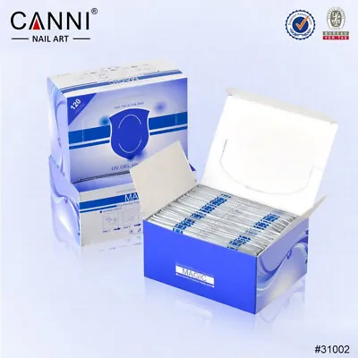 CANNI UV Gel Cleanser Wipes Prep Wipe Alcohol Gel Polish Nail Wrap No Residue • £2.49