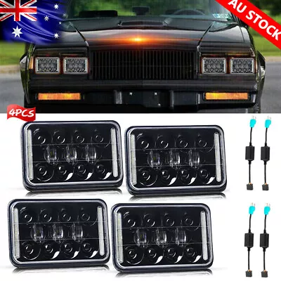 4pcs 4x6 Inch LED Headlights HI/LO/DRL For Toyota Landcruiser 60/80 Series AU • $145.89