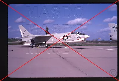 U28 - 35mm Kodachrome Aircraft Slide - F-8H Crusader 147057 NATC-057 Taken 1972 • $8.99