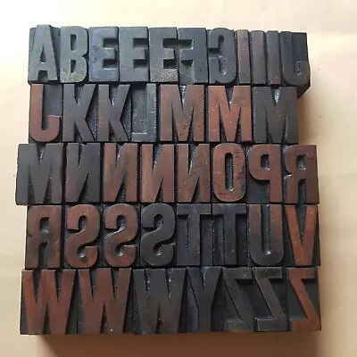 £1.75 • Buy Wooden Letterpress Printing Blocks Type 34mm High Letters. Take Your Pick.