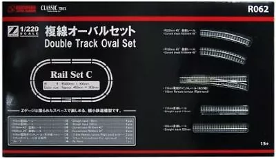 Rokuhan Z Gauge R062 Rail Set-C Double Track Oval Set Classic Train Tracks Toy • £115.13