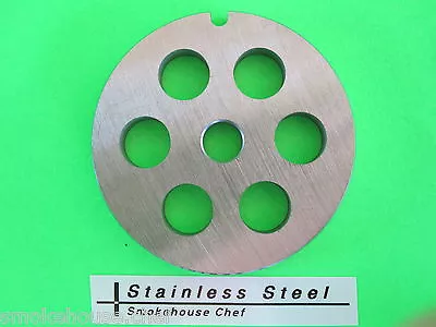 Size #8 X 1/2  Meat Grinder Plate For Manual Or Electric Grinder    Stainless • $13.75