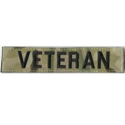 VELCRO® BRAND Fastener Morale HOOK PATCH   VETERAN  MULTICAM NAME TAPE - 1  X 5  • $5.95