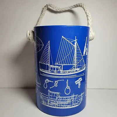$30 • Buy Vintage Large Georges Briard Ships Nautical Rope Ice Bucket MCM READ