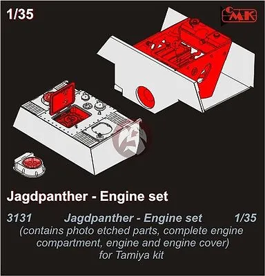 CMK 1/35 Jagdpanther Engine And Compartment Set (for Tamiya Kit) 3131 • $29.06