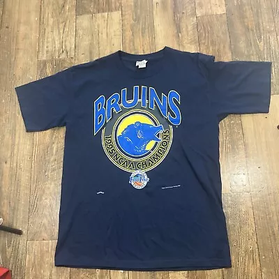 Vintage Ucla Bruins Basketball T-Shirt Nutmeg - Size Xl - 1995 Final Four • $19.99