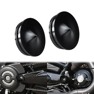 Black Swingarm Pivot Bolt Covers Fit For Harley Night Rod VRSCD Street Rod VRSCR • $14.09