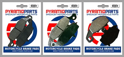 Front & Rear Brake Pads (3 Pairs) For Kawasaki KLE 650 Versys 10-14 • £34.95