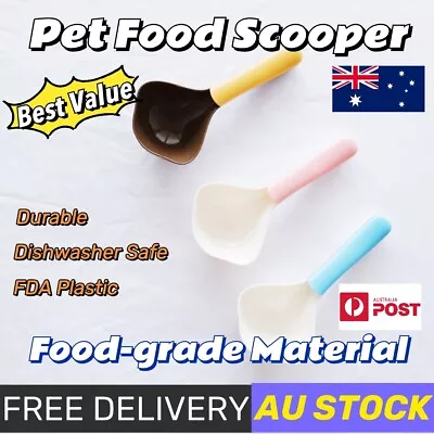 Pet Food Scooper Cat Dog Puppy Scoop Food Spoon Pet Feeder Feeding Shovel • $14.99