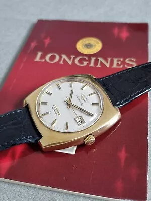 Longines 18 Carats Gold Admiral Ref. 2307 70S MM 37 Automatic 506 Caliber Full • £2987.10