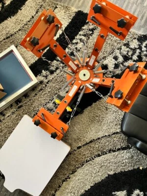 £800 • Buy Full Station Silk Screen Printing Machine T-Shirt Press Equipment Kit Printer!