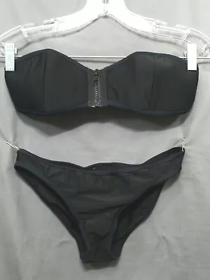 ZAFUL BIKINI Womens 2 Piece 82% Polyamide 18% Elasthane BLACK Size Medium NEW • $14.85