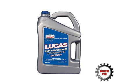 Lucas Oil High Performance Motorcycle Oil SAE 20w-50 5 Litres 5L USA Quality • £39.95