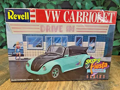 Sealed Model Kit Revell Vw Cabriolet Skip's Fiesta Drive-in #7151 Scale 1:25 • $23.20
