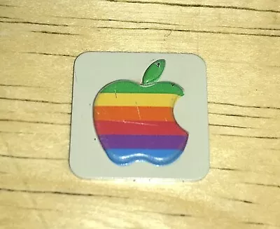 1984 Macintosh M0001 Apple Rainbow Logo FRONT Case EMBLEM Mac 128K 512 Scratches • $29.99