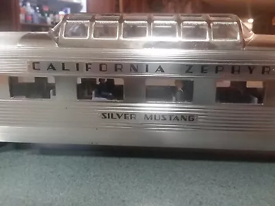 K Line Denver & Rio Grande California Zephyr Silver Mustang Dome Coach Aluminum • $130