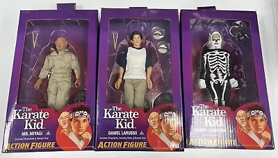 Karate Kid NECA Mr. Miyagi Daniel Larusso Johnny Lawrence Action Figure 3 Set • $79.99