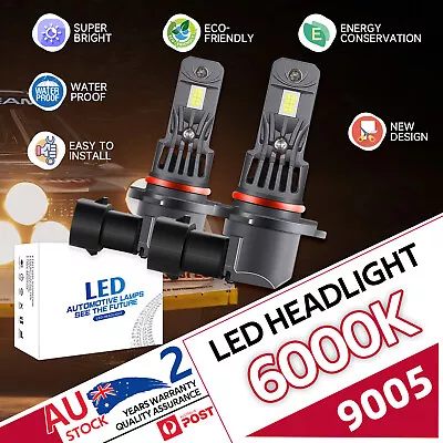 2x MODIGT HB3 9005 LED Headlight Bulbs Kit Lamp Car 6000K Globes High Beam 72W • $37.99