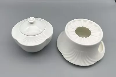 £19.28 • Buy Villeroy & Boch Mettlach Arco White, Sugar Can With Lid And Stoves