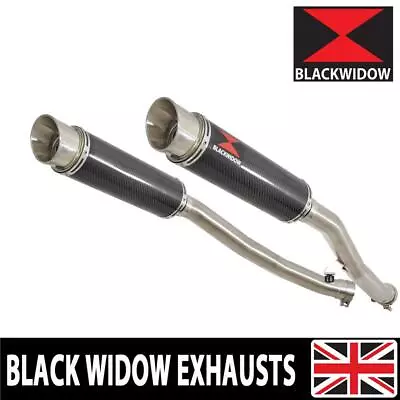 ZZR 1400 ZX14 Ninja 2008-2011 4-2 Exhaust Silencers End Cans CG36R • £389.99
