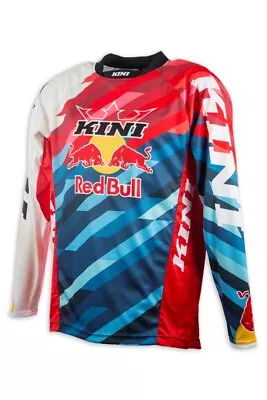 Kini Red Bull Competition Pro MX Riding Shirt - Red/Blue/Black • $37.88