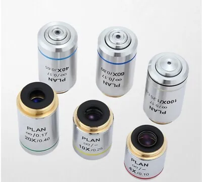 4X 10X 20X 40X 60X 100X PLAN Infinety Objective Lens For Olympus Microscope 6PCS • $379.05