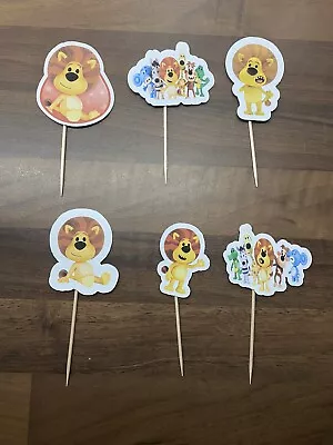 6 Raa Raa The Noisy Lion Cupcake Toppers Cupcake Toppers Cake Topper Birthday • £3.89