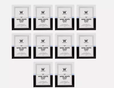 10X Wink White Gluta Soap Whitening Body Pure Face Lightening Skin Cleansing 80g • $63.25