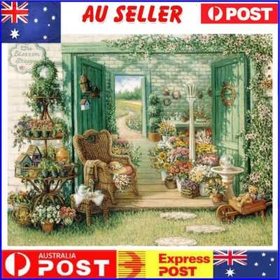 $9.29 • Buy 5D DIY Full Drill Diamond Painting Yard Flowers Cross Stitch Embroidery Kit