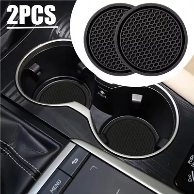 2 PCS Black Universal Car Auto Cup Holder Anti-Slip Insert Coaster Accessories • $6.12