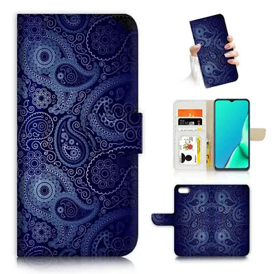 ( For IPod Touch 5 6 7 ) Wallet Flip Case Cover PB24199 Blue Abstract • $12.99