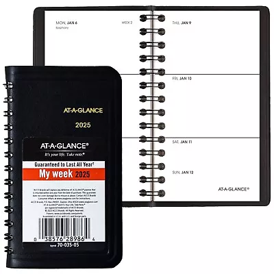 2025 At-A-Glance 70-035-05 Weekly Pocket Planner 2-1/2 X 4-1/2  • $15.99