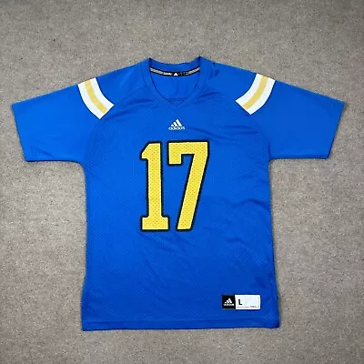UCLA Bruins Jersey Adults Size L Blue Football NCAA Outdoor Adidas # 17 Unisex • $23.95
