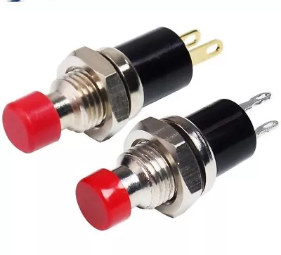 Mini Push Button Switch With Fixation Momentary Self Locking 2P 7mm 1NO 1NC 1 Pc • $9.74