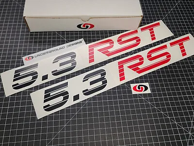 5.3 RST Decals (2) Rally Sport Truck Bed Fender Stickers Silverado Tahoe 2019-24 • $24.95